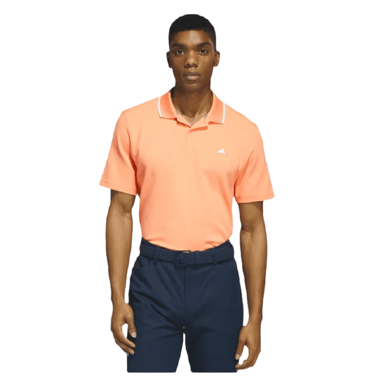 Adidas 2023 Go-To Pique Golf Polo Shirt - Orange