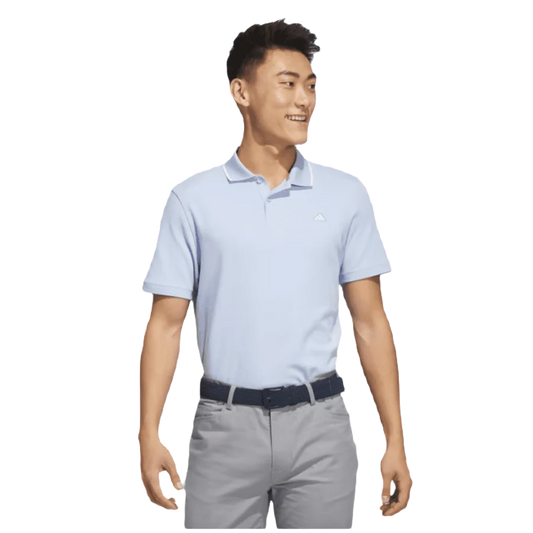 Adidas 2023 Go-To Pique Golf Polo Shirt - Blue