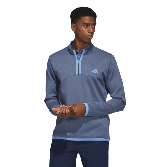 Adidas 2023 Microdot 1/4 Zip Golf Pullover - Navy